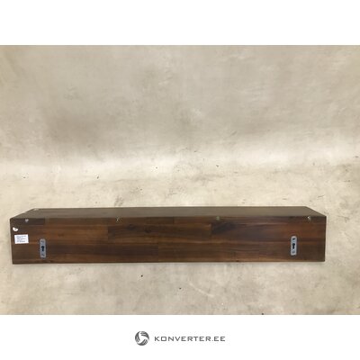 Brown solid wood shelf