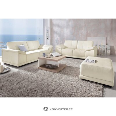 Pruun-Valge Ratastel Diivanilaud (Astra)