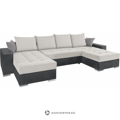Anthracite-silver sofa bed (josy)