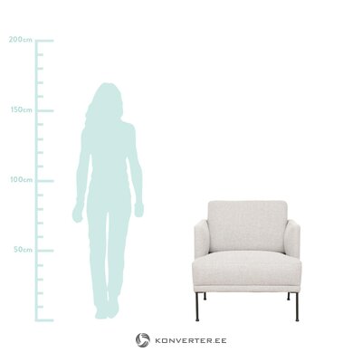 Light gray armchair (fluente)